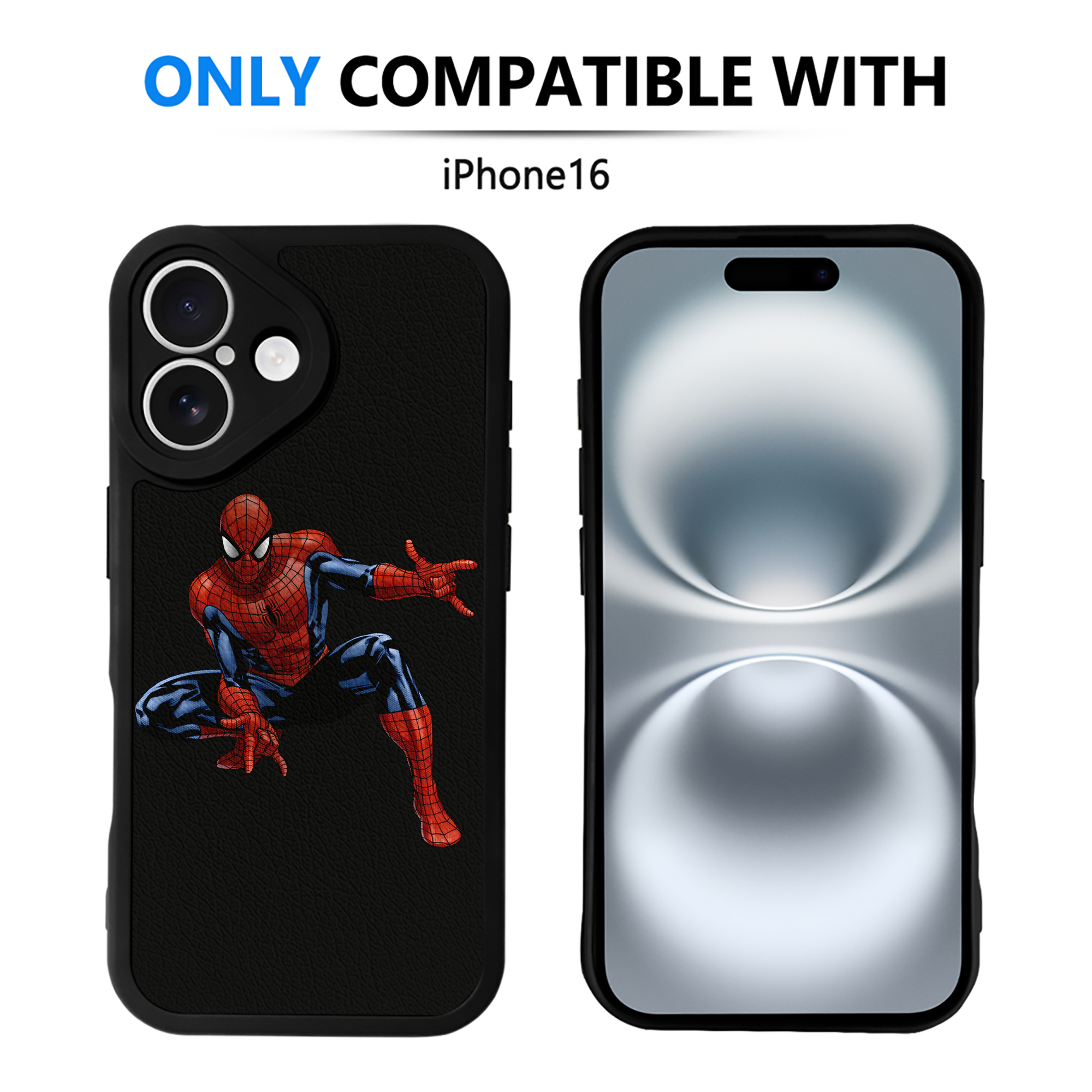 （画像用） アベンジャーズ The Avengers 【iPhone 16シリーズ対応】シリコンスマホケース（レザー調） 材質：シリコン